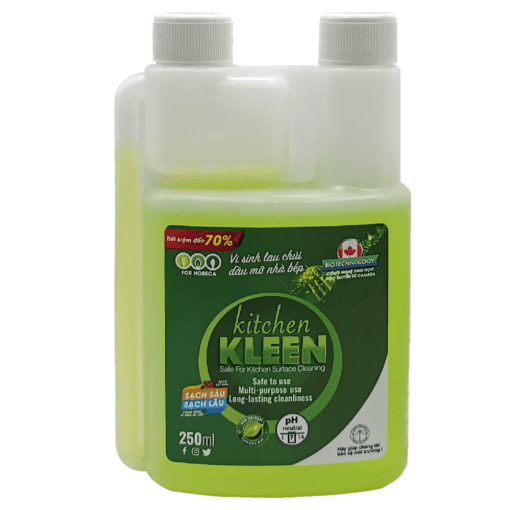Bộ vi sinh lau chùi dầu mỡ Kitchen Kleen (1 chai 500ml + 1 bình 250ml)