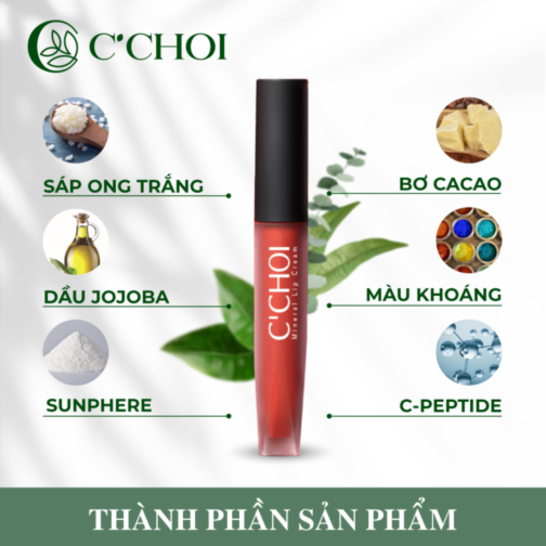 Son Kem Khoang CChoi Mineral Lip Cream 1