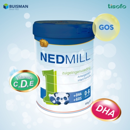 Sữa công thức dành cho trẻ từ 0-6 tháng tuổi Nedmill Stage 1-800 gr