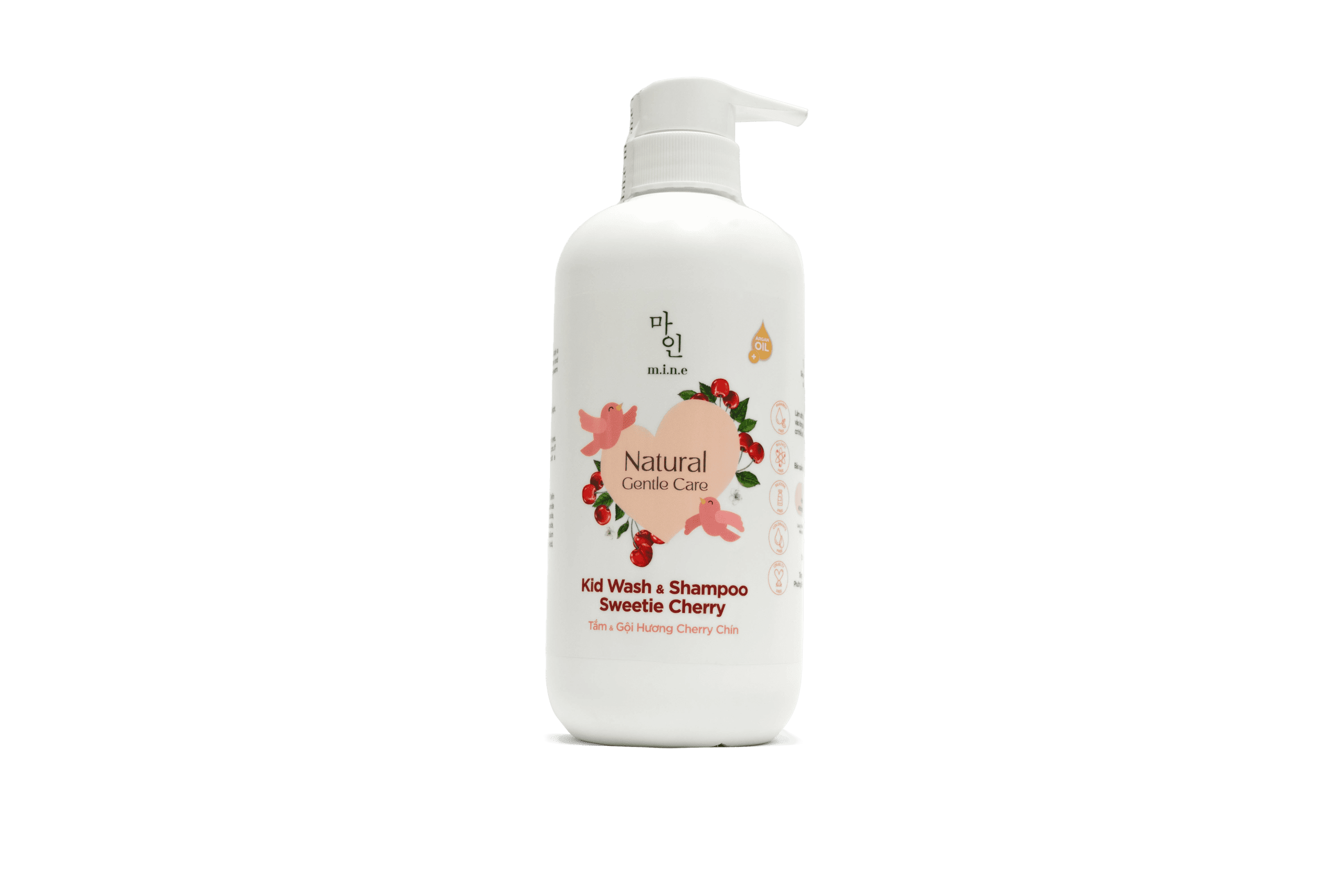 Sữa Tắm Gội Hương Cherry Chín cho bé MINE – Kid Wash & Shampoo Sweetie Cherry